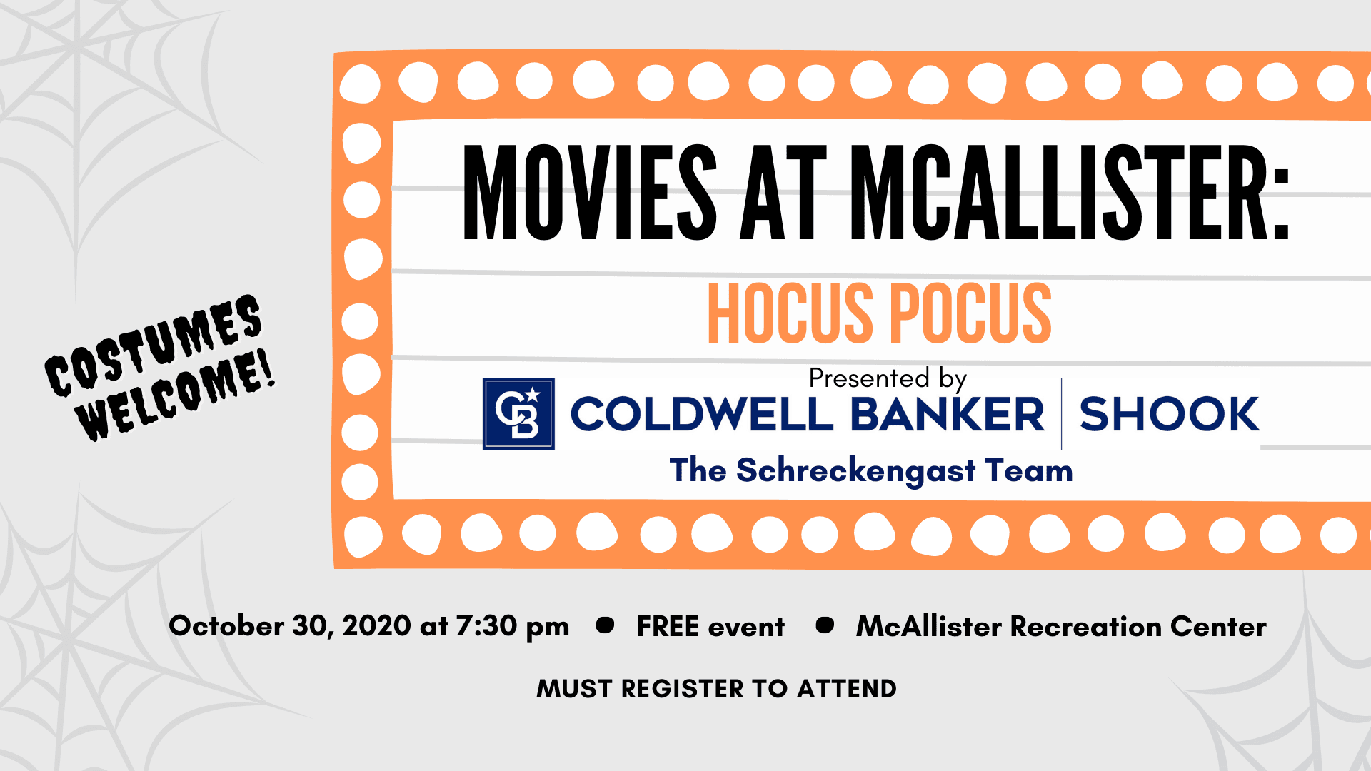 Movies at McAllister flyer FB event