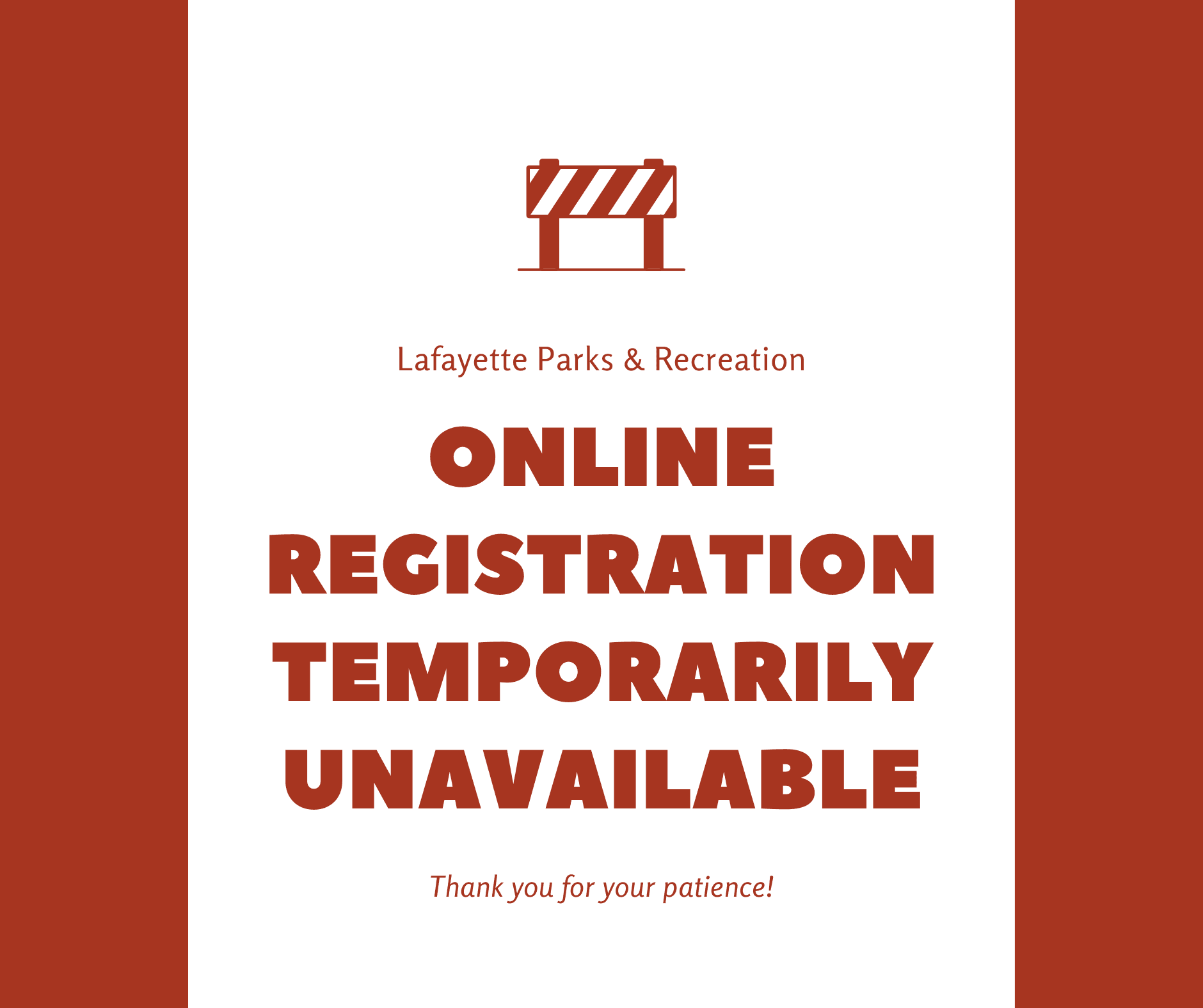 Red Simple Road Public Service Facebook Post