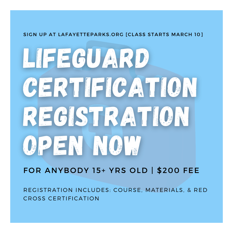 Lifeguard Certification Class Call Out 