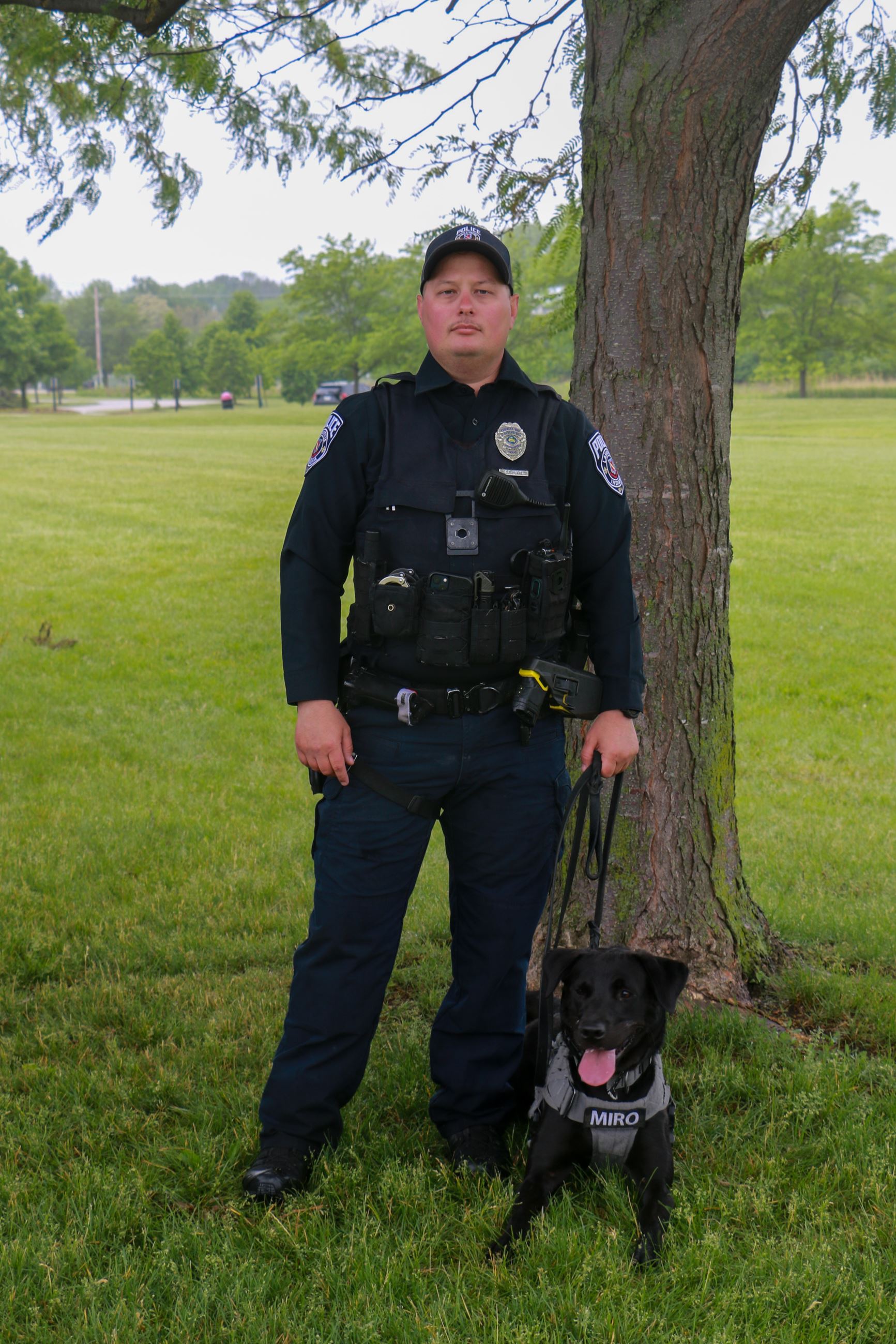 Officer Clinton Plake and K9 Miro