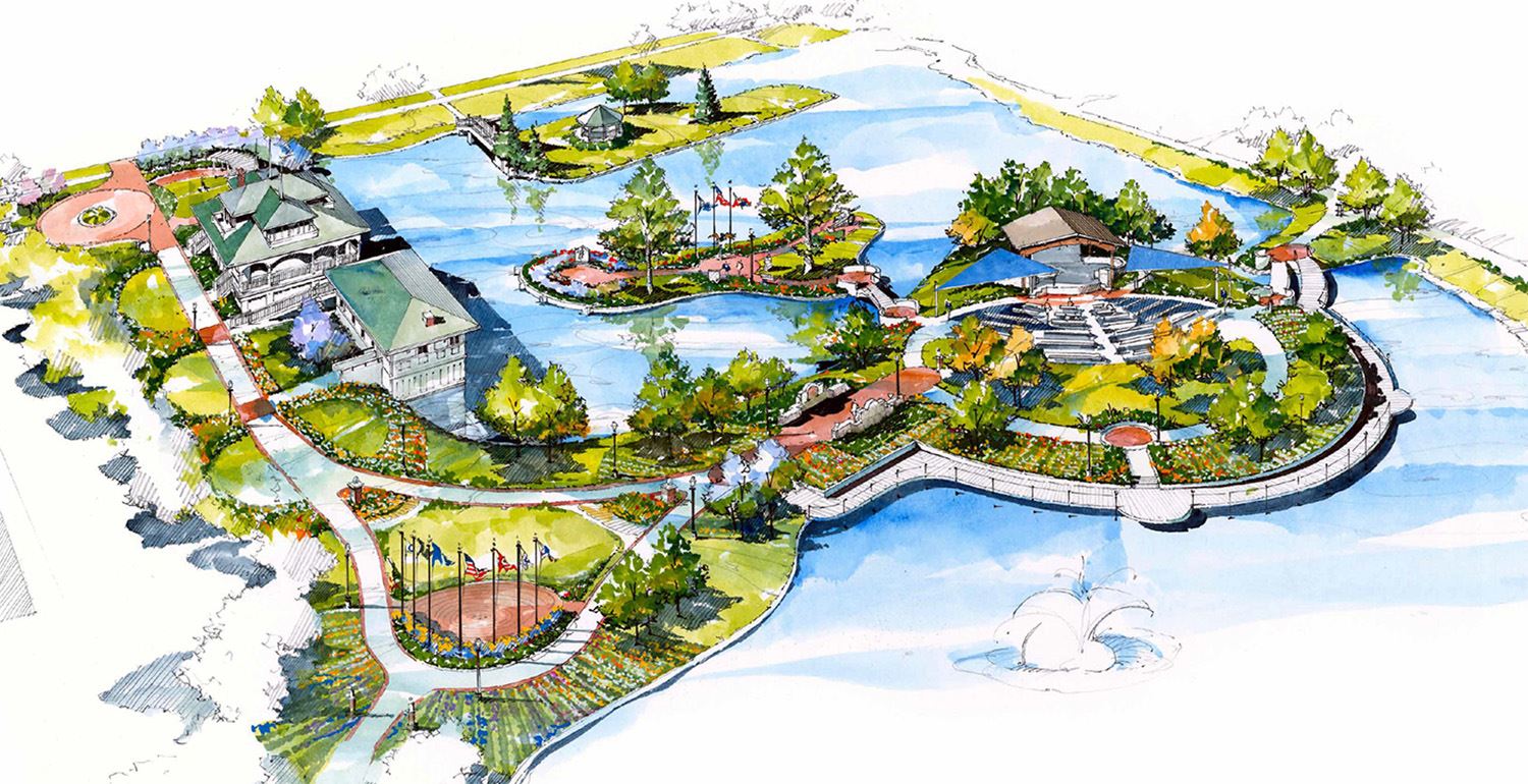 Memorial Island Master Plan Design